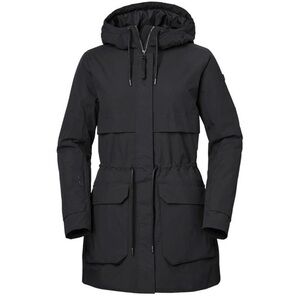 Helly Hansen Boyne Insulated Parka Jacket 2.0 Black Primaloft Tech Coat sz Small